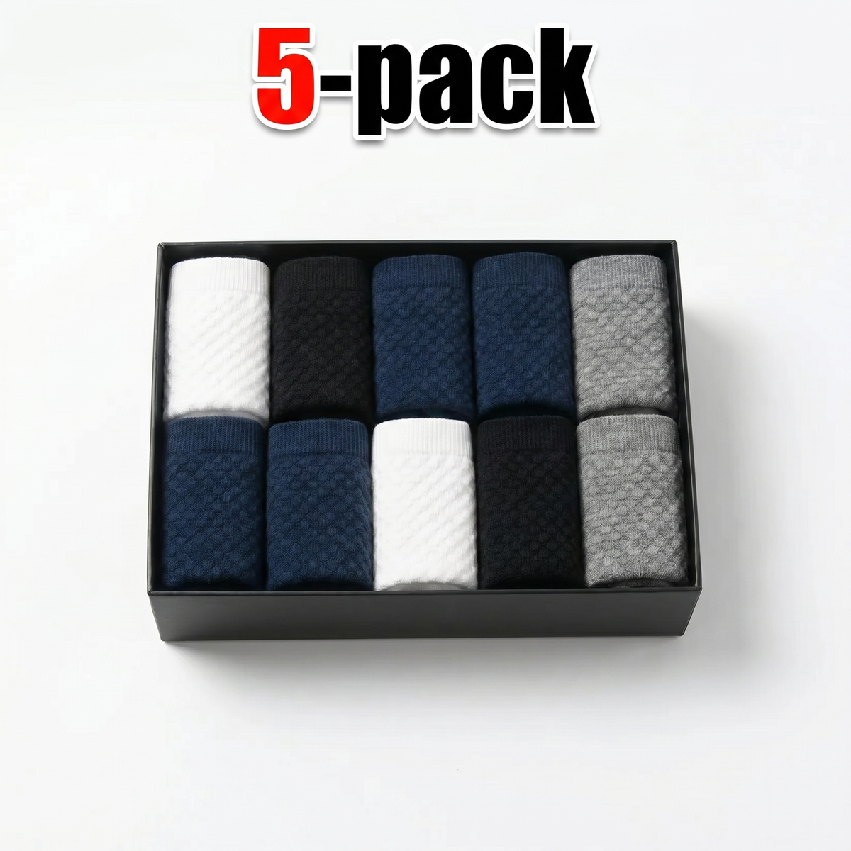 Premium Bamboo Socks (5-Pack)